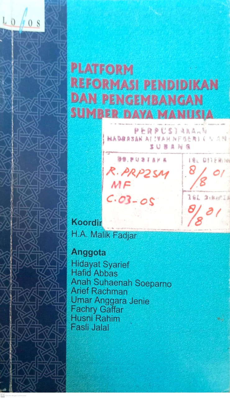 Platform Reformasi Pendidikan Dan Pengembangan Sumber Daya Manusia